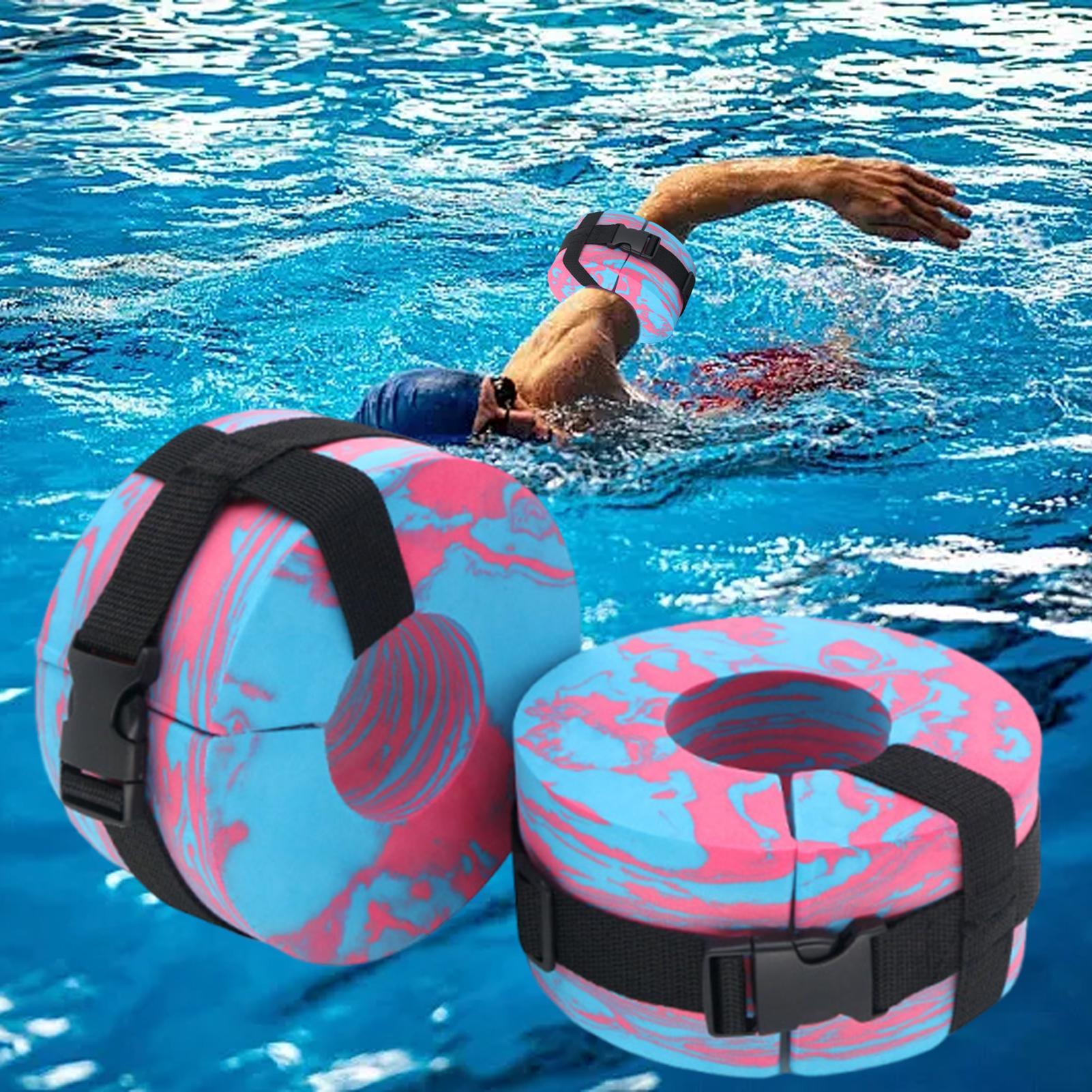 Aquatic Aerobics - สายรัดแขนออกกำลังกายแบบปรับได้ EVA สำหรับออกกำลังกายในน้ำ แหวนลอยน้ำสำหรับผู้ใหญ่ นักกีฬา ผู้เริ่มต้น
