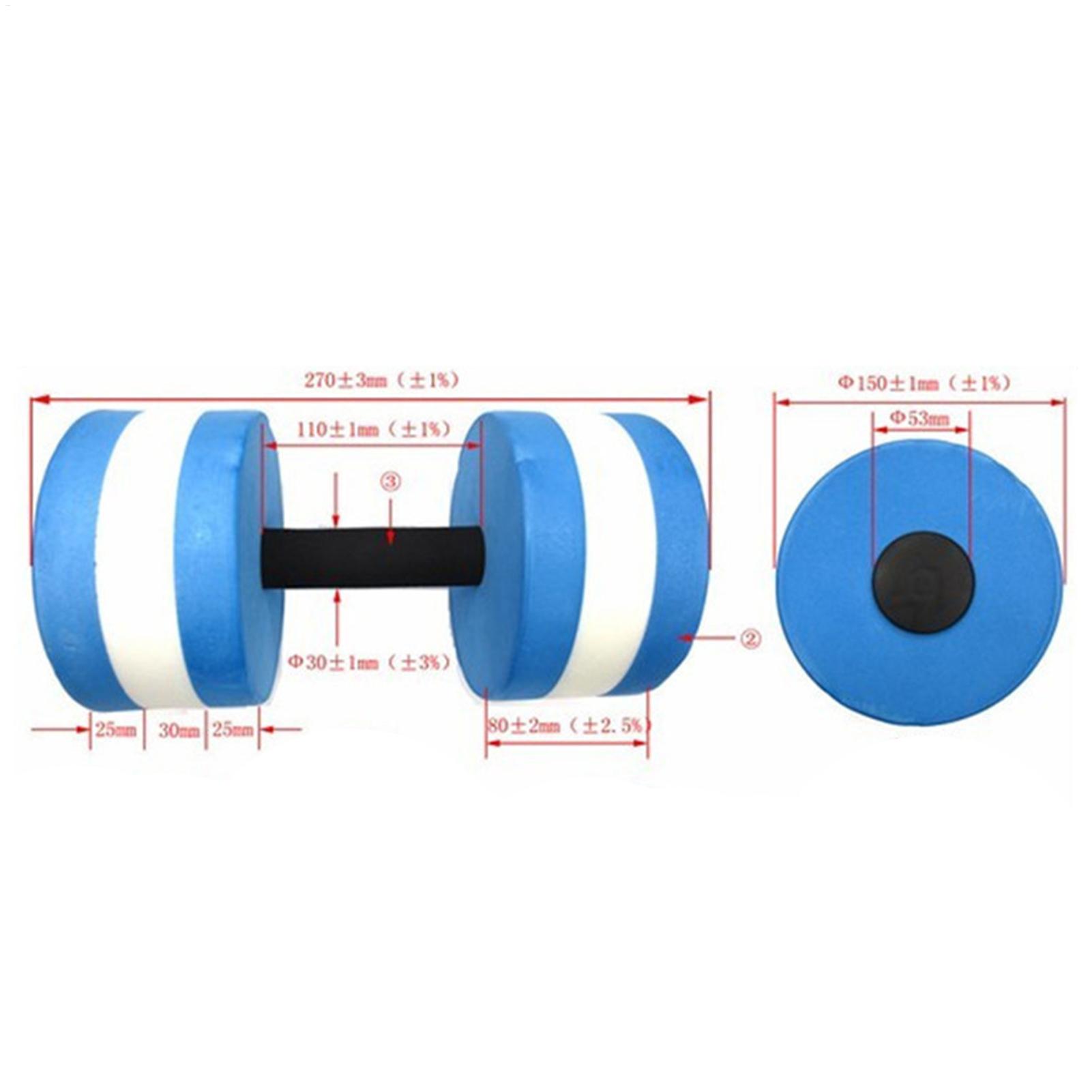 Aquatic Sports Equipment - 1/2pcs EVA Water Dumbbell สระว่ายน้ําการออกกําลังกายลอย Dumbbell
