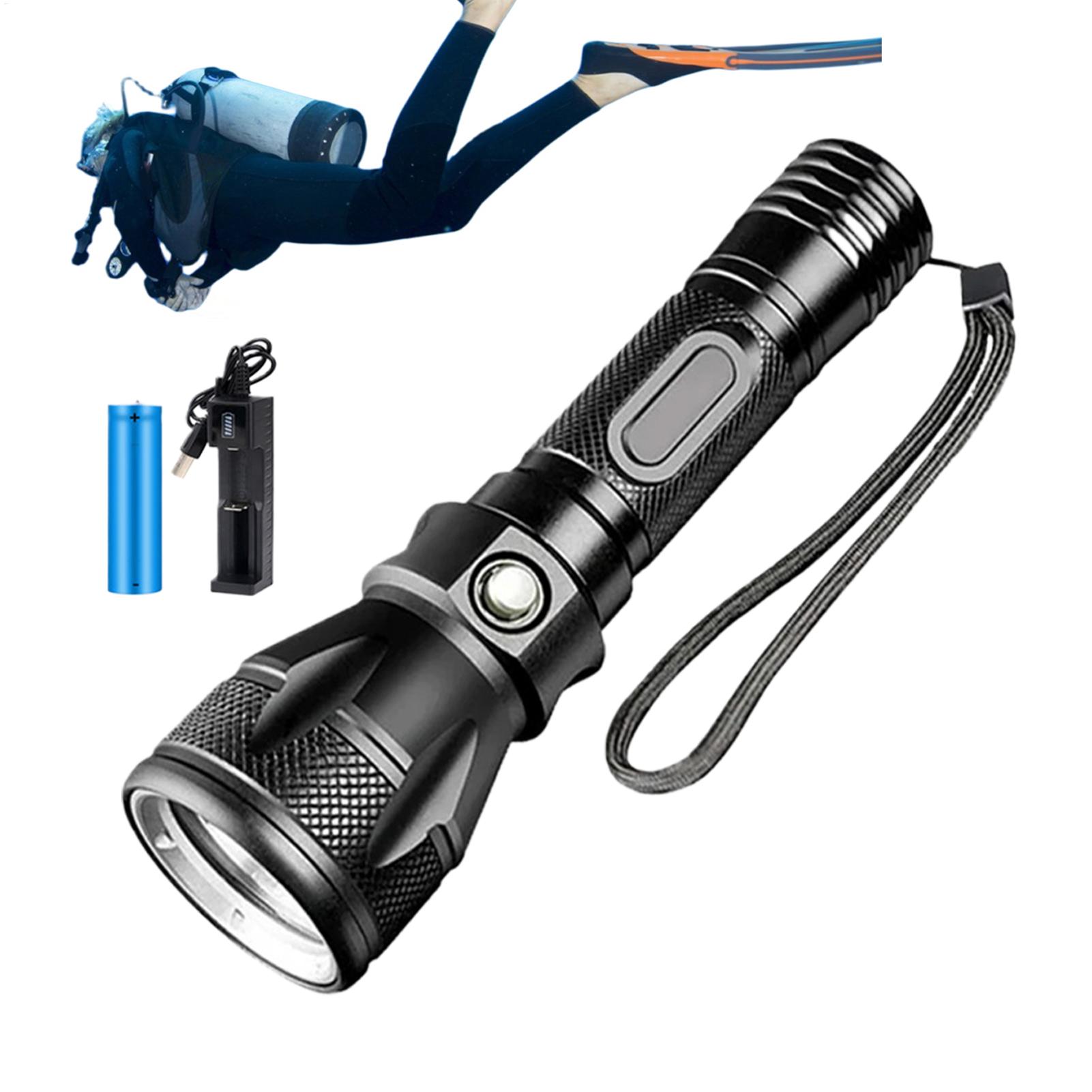 ไฟฉายดำน้ำ LED แบบชาร์จได้ 3 โ - Aquatic Diving บทวิจารณ์และราคา