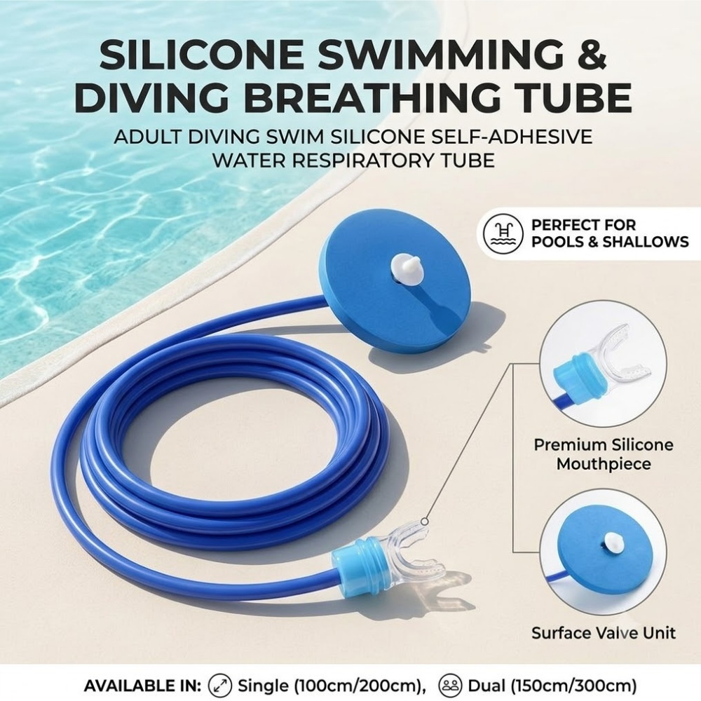 ท่อหายใจซิลิโคนสำหรับดำน้ำสำหร - Aquatic Diving บทวิจารณ์และราคา